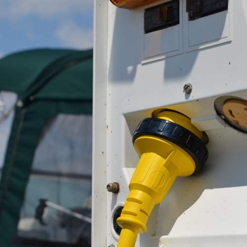Conntek 17105-050Re Marine Shore Power 30 Amp Cordset With Light Indicator (Yellow, 50-Feet)