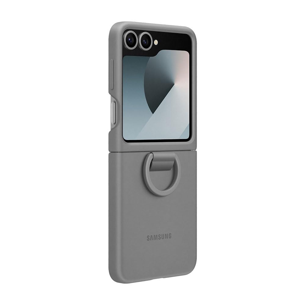 Samsung Galaxy Official Silicone Case with Ring for Galaxy Z Flip6, Grey