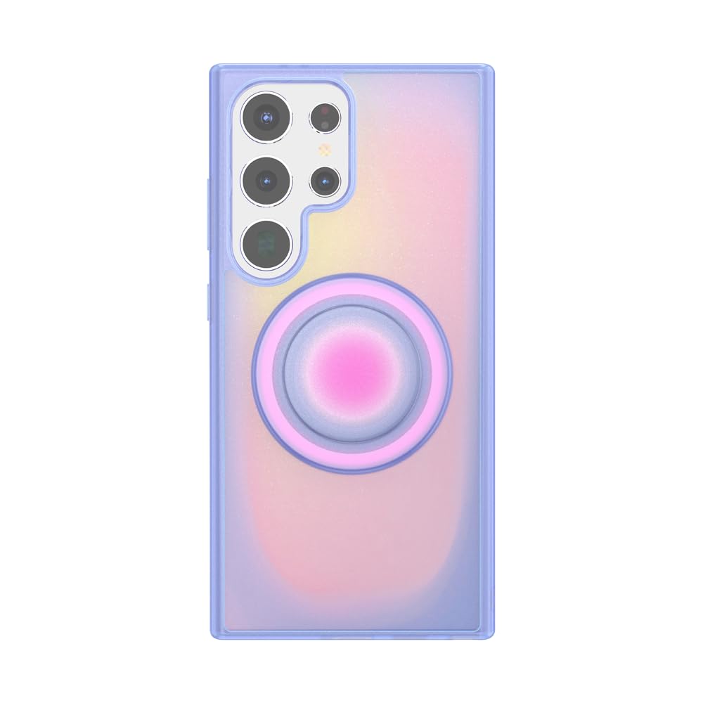 PopSockets Samsung Galaxy S24 Ultra Phone Case Compatible with MagSafe, Purple - Aura