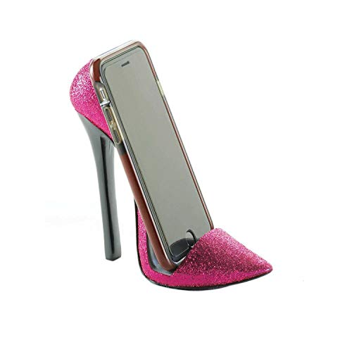 Pink Shoe Phone Holder 5.75X2.5X5.37''