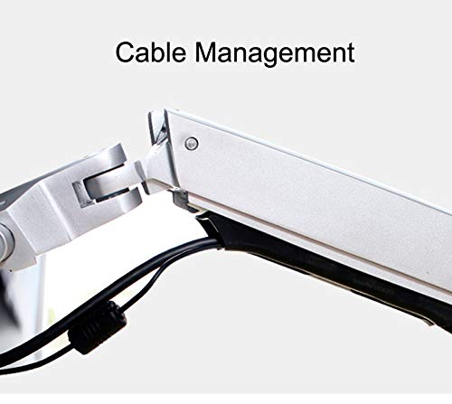 Nbgys Xsj8012Wt Aluminum Alloy Mechanical Spring Arm Wall Mount Laptop Holder Full Motion Laptop Mount Arm Monitor Holder Laptop Stand (Black)