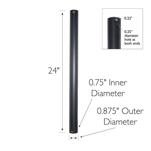 Design House 153502 Ceiling Fan Downrod 24'', Bronze