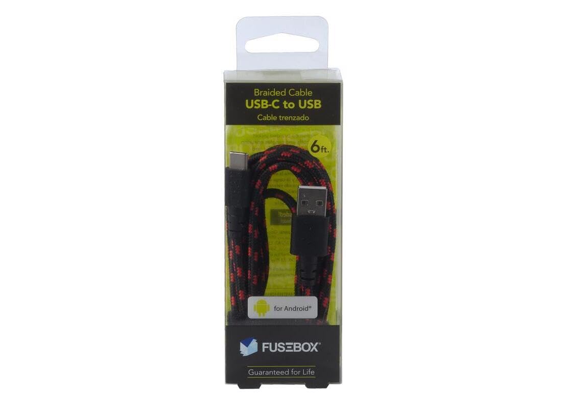 Fusebox 215 1240 FB2 USB-C Braided Cable, 6-Ft. - Quantity 1