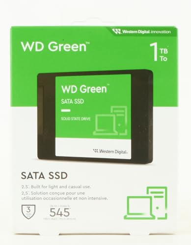 Western Digital 1Tb Wd Green Internal Ssd Solid State Drive - Sata Iii 6 Gb/S, 2.5/7Mm, Up To 545 Mb/S - Wds100T3G0A