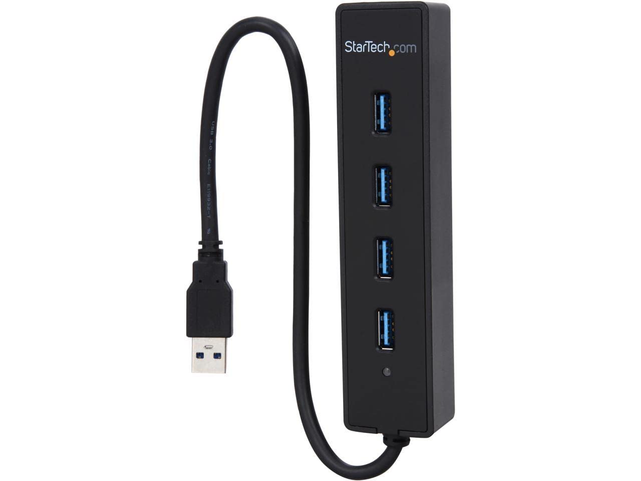 Startech.Com 4 Port Usb 3.0 Hub With Built In Cable   Superspeed Laptop Usb Hub   Portable Usb Splitter   Mini Usb Hub (St4300Pb