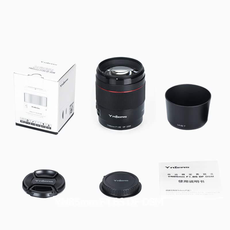 Yongnuo Yn85Mm F1.8S Df Dsm, Full Frame Prime Lens For Sony E Mount Mirrorless Cameras Black