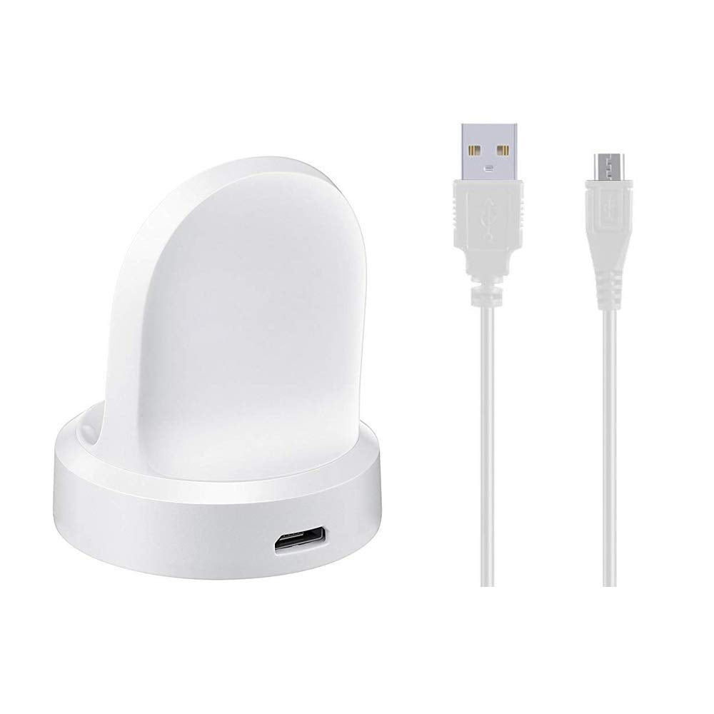 Emilydeals For Gear S3 Charger, Replacement Charging Cradle Dock For Samsung Gear S3 Classic/Frontier Smart Watch (White)