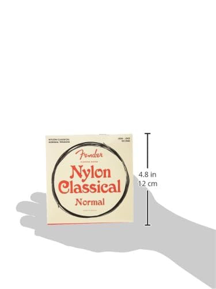 Fender Nylon Acoustic Strings, 100 Clear/Silver, Tie End .028-.043