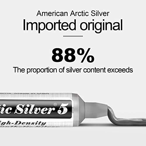 Arctic Silver 5 Thermal Cooling Compound Paste 3.5G High Density Polysynthetic Silver (As5 3.5G W/Tool)