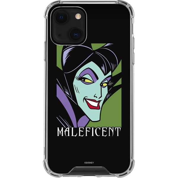 Skinit Clear Phone Case Compatible With Iphone 13 Mini   Officially Licensed Disney Maleficent Design