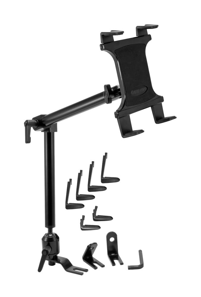 ARKON Mounts - Car Seat Rail Tablet Mount and Holder | Heavy-Duty for Car/Truck | Adjustable Angle & Height | Easy Installation 