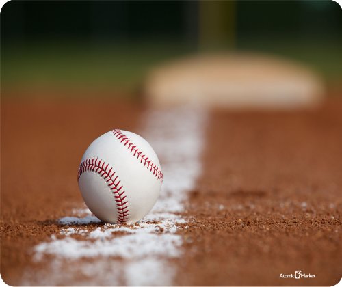 Baseball on Infield Mousepad by Atomic Market
