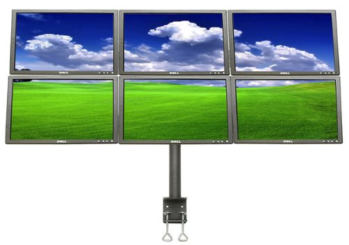 LCD 2060 Hex Mount Monitor Stand for Six 15' 24' Displays