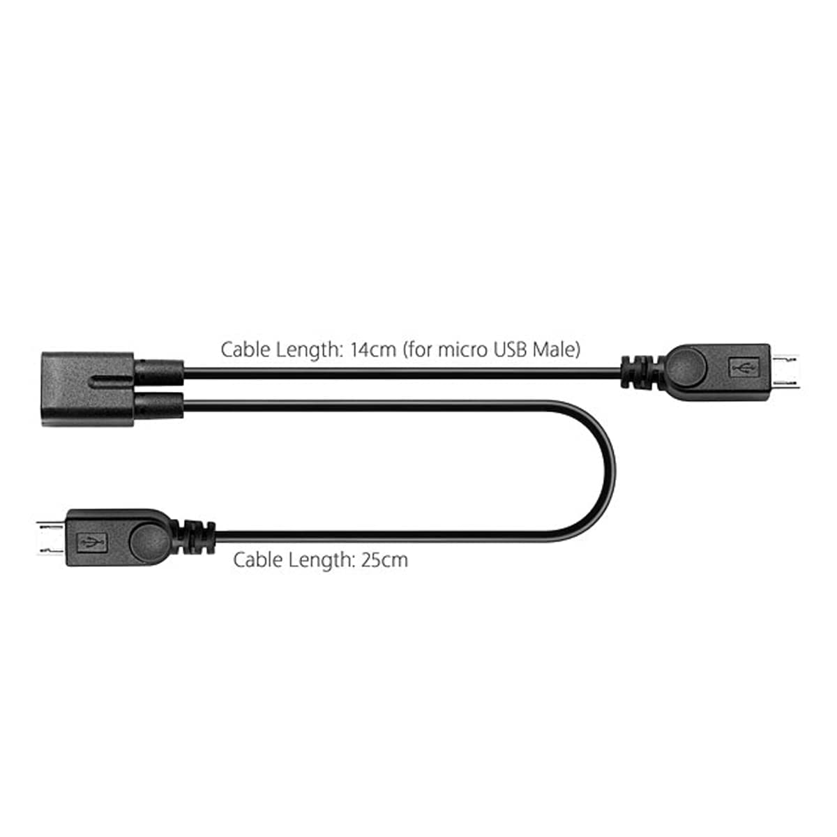Chenyang Micro Usb 1 To 2 Y Splitter Cable,Micro Usb Female 1 To 2 Male Y Splitter Extension Charge Cable