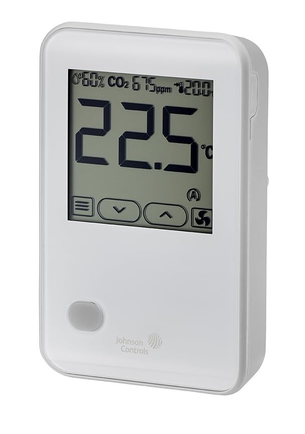 JOHNSON CONTROLS NSB8BTN241-0 Network Sensor,White,No Logo