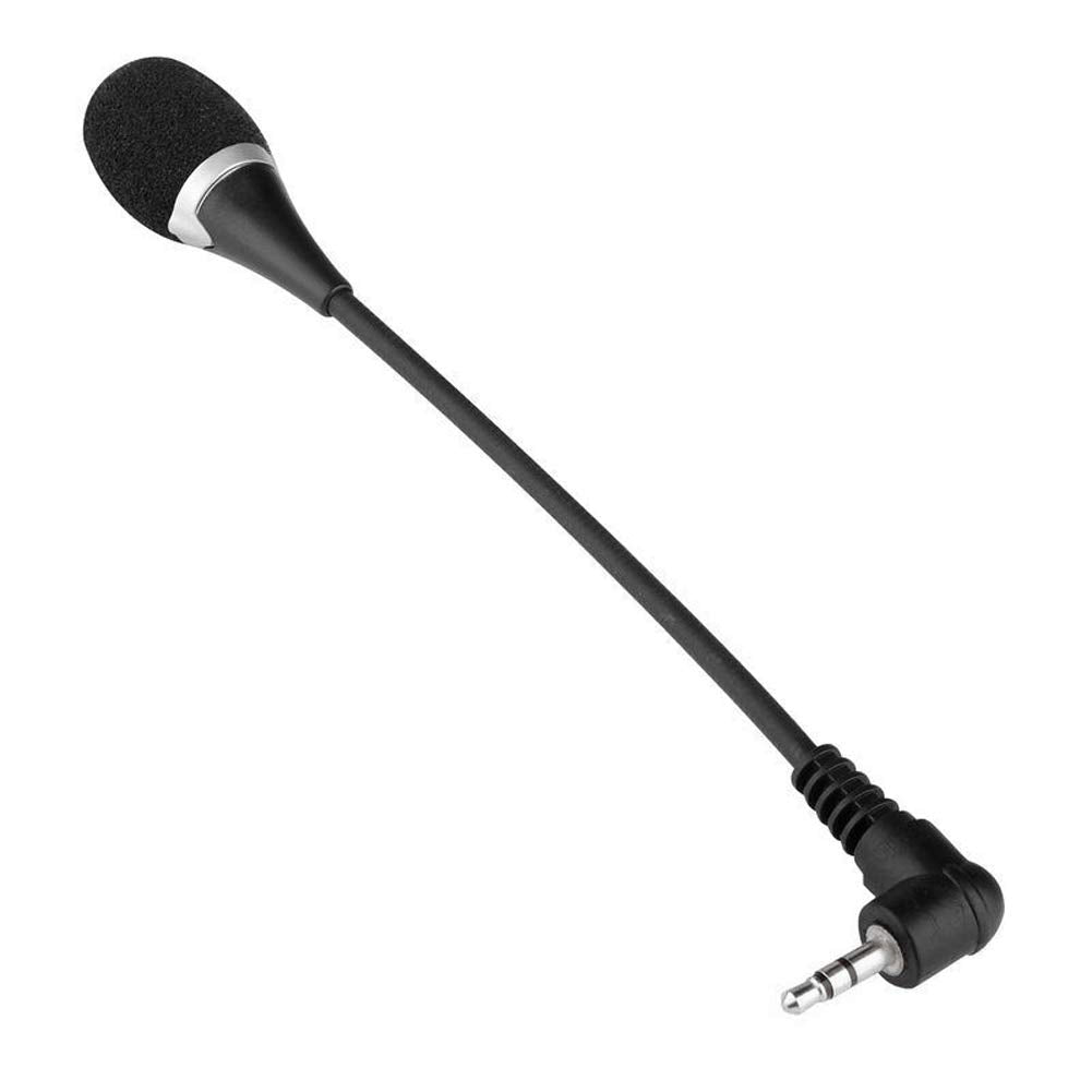 Dengofng Mini 3.5Mm Notebook Microphone, Flexible 3.55Mm Plug External Microphone Speaker Mic For Android And Windows Smartphone