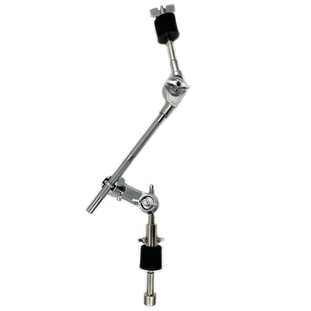 TUOREN Cymbal Boom Arm Stacker Attachment with Multi-Clamp, 10.2 inch Adjustable Cymbal Arm Holder and 6.6 inch Straight Cymbal 