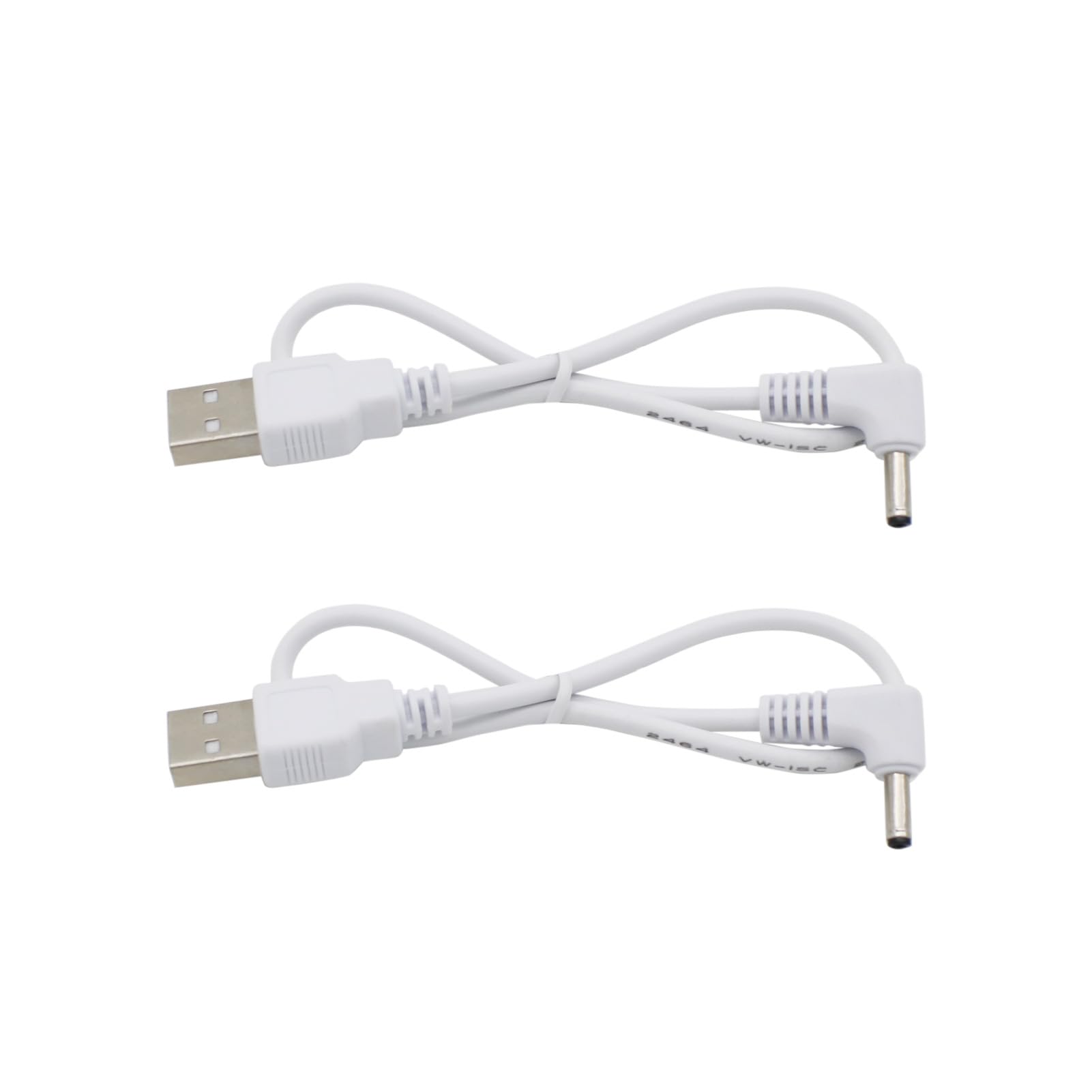 1Ft Short Power Cord For Ring Stick Up Cam Plug In Security Camera, Charging Cable Dc Barrel Plug (2 Pack)