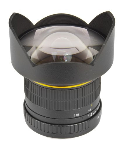 Bower Sly1428N Ultra Wide Angle 14Mm F/2.8 Fisheye Lens For Nikon