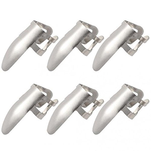 Zoomella 6Pcs Stainless Steel Plectrums Finger Picks For Guitar Banjo Ukulele|Picks| Picks