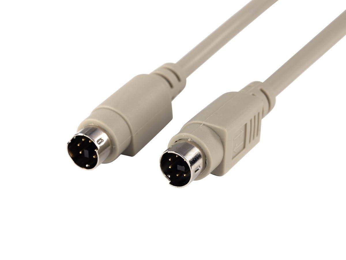 Monoprice Ps/2 Mdin 6 Male To Male Cable   10 Feet   Used As Ps/2 Keyboard/Mouse Connector