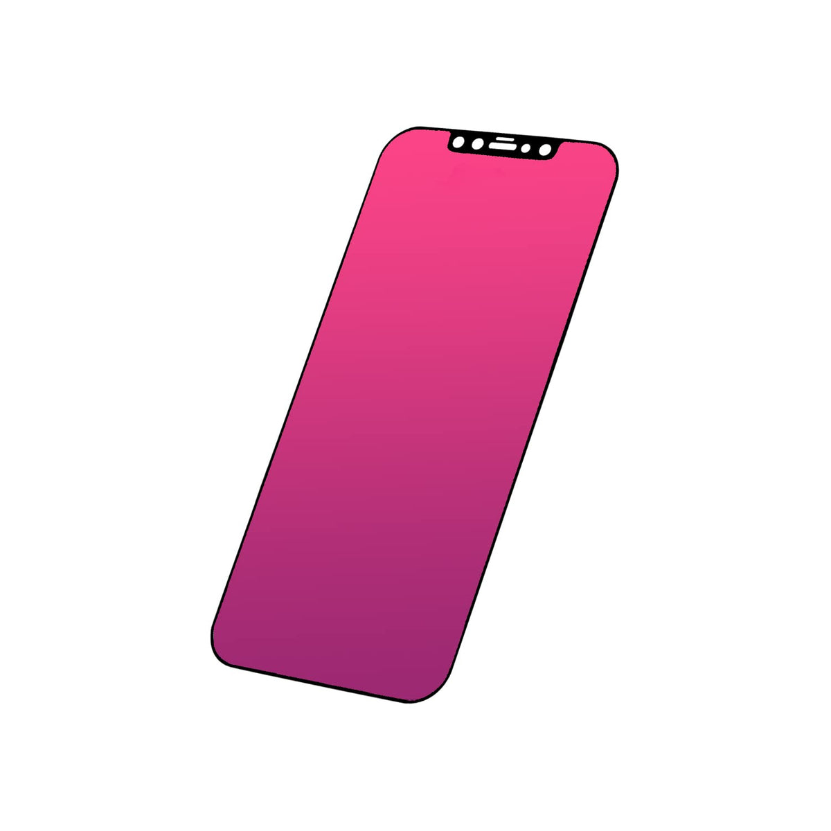Egkimba Privacy Screen Protector Compatible With Iphone 12 Pro Max, 6.7 Inch Gradient Colorful Electroplated Anti Spy Anti Blue