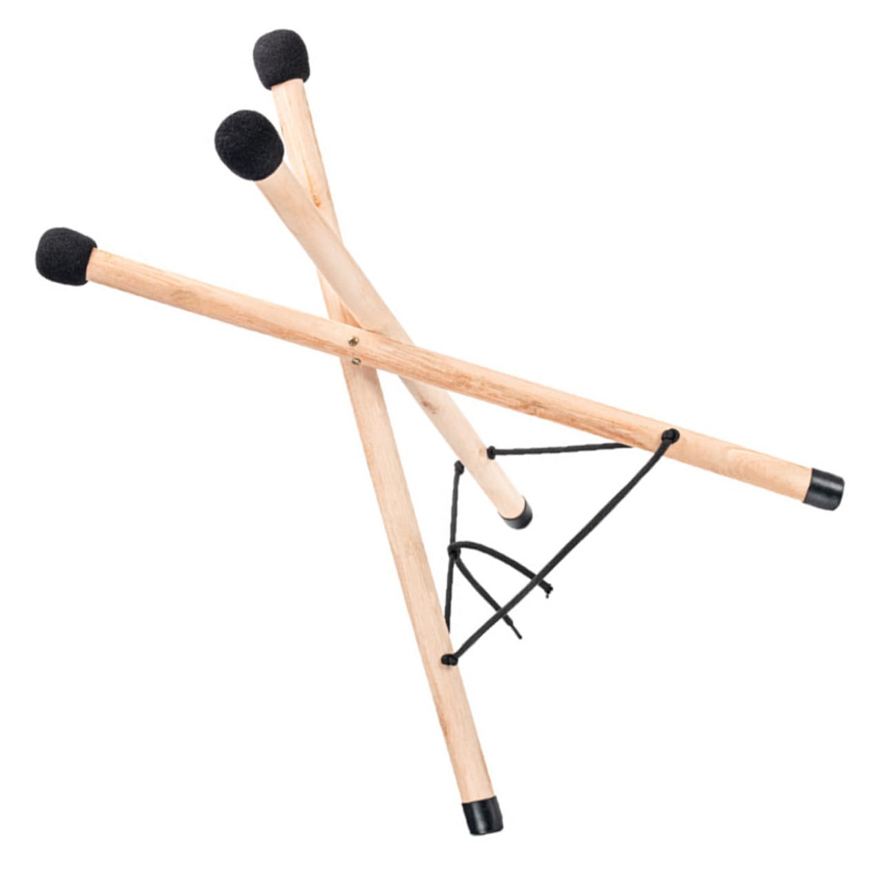 Toyandona Hand Pan Drum Stand Portable Wooden Tripod Holder For Tongue Drum Non Caps Construction For Performance For Musicians