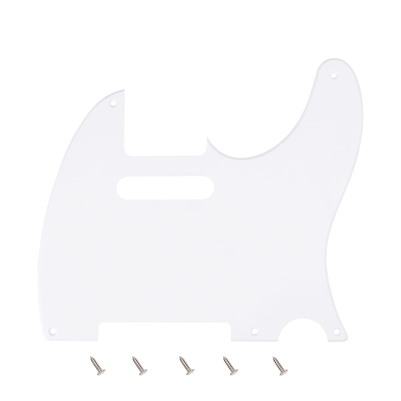 Banworks Vintage 5-Hole Tele Pickguard 1 Ply Electric Guitar Pickguard Scratch Plate for USA/Mexican Vintage Style Fender Tele T