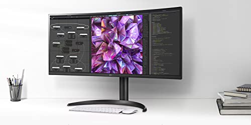 LG UltraWide 34-Inch Curved QHD Monitor 34WQ73A-B, IPS, HDR 10, USB Type-C, Black