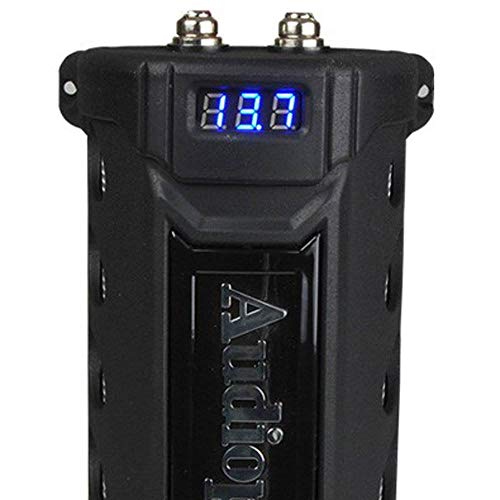 Audiopipe Acap 6000 Car Audio 6 Farad 24 Volt Surge Power Capacitor Kit For Car Stereo Amplifier With Digital Display And Electr