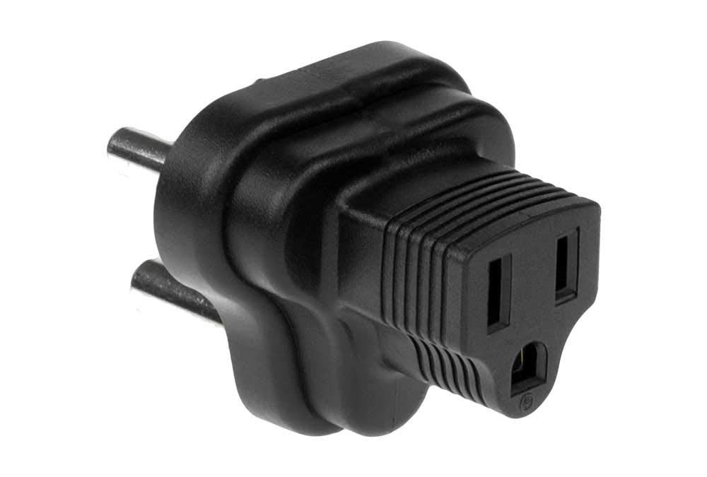 Sf Cable, 3 Prong Plug Adapter, South Africa/India To Nema 5-15R Usa (Bs546/Sabs164)