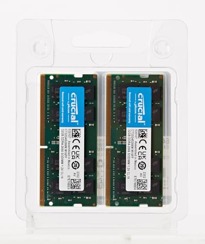 Crucial Ram 64Gb Kit (2X32Gb) Ddr4 2666 Mhz Cl19 Memory For Mac Ct2K32G4S266M, Multicolor