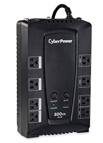 Cyberpower Cp800Avr Avr Ups System, 800Va/450W, 8 Outlets, Compact