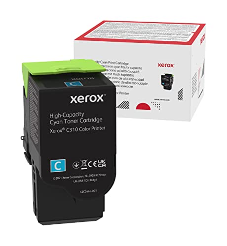 Xerox 006R04365 High Yield Toner, 5,500 Page Yield, Cyan