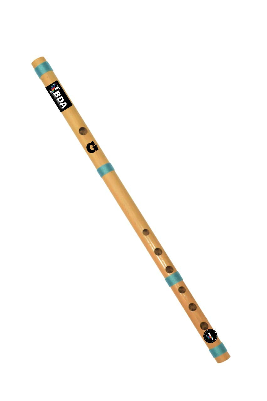 Ibda Swadeshi Bamboo Bansuri For Professional/Learner/Beginner. Handmade And Sanitized 19 Inch. Flute. Go Vocal For Local (48Cm)