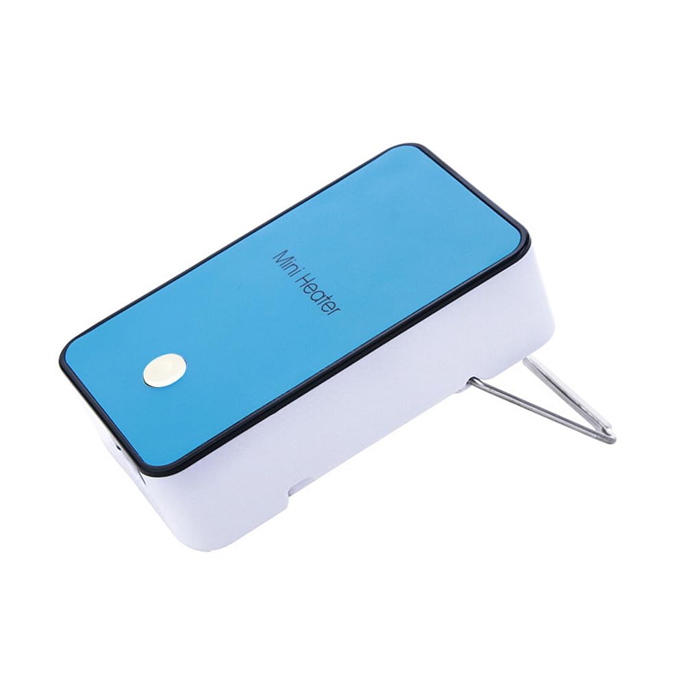 Safety Energy Saving Heater Mini Portable Room Office Desktop Electric Fan Heater Air Warmer Blue