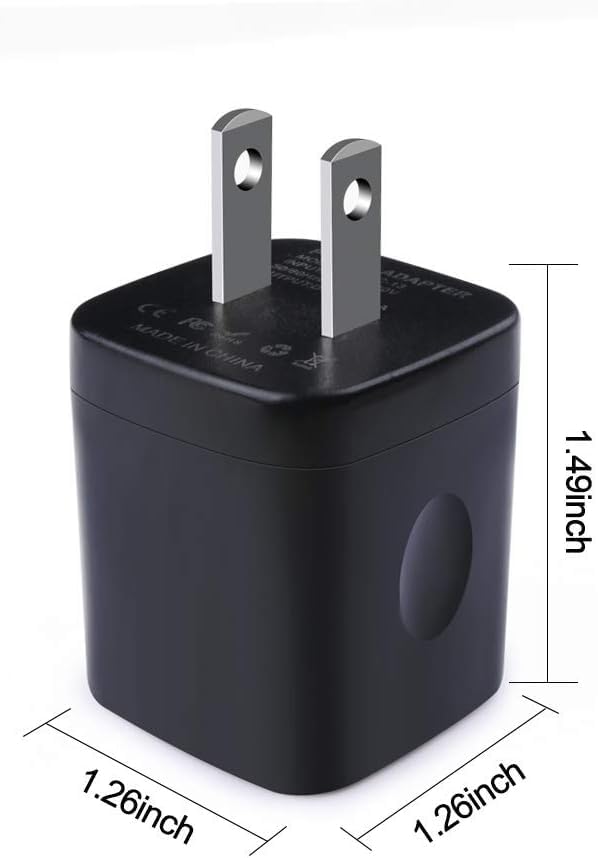 Wall Charger,Charger Cube,Charging Block Fast Charge 3Pack Dual Port 2.1A Power Brick Phone Charger Plug Box Head For Iphone 14