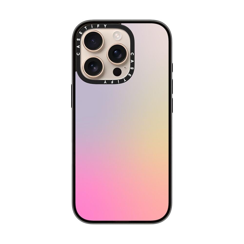 Casetify Compact Case For Iphone 16 Pro [Lightweight / 4 Ft. 2X Military Grade Drop Protection/Slim]   Pastel Gradient   Clear B