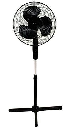 Impress Im 717B, 16 In Oscillating Stand Fan Black