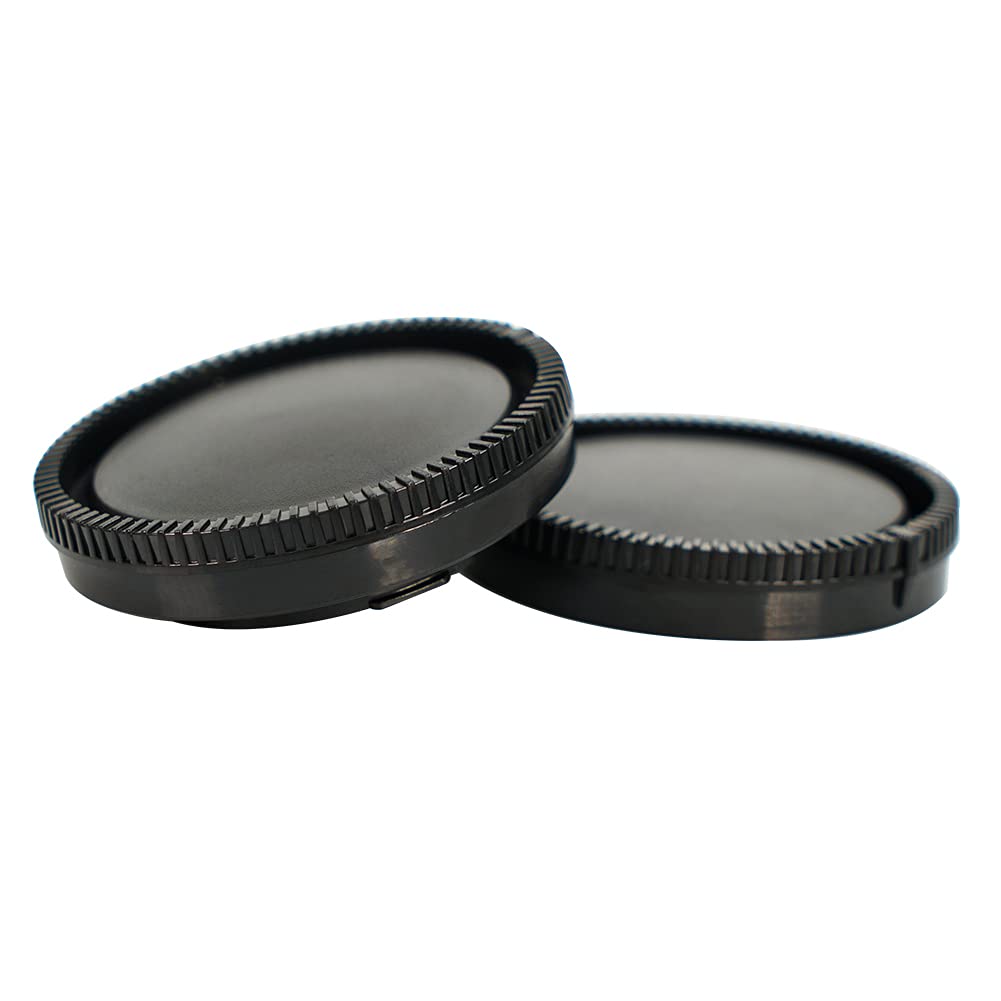 Niyi 2Sets Camera Body Cap And Rear Lens Cap Cover Kit For Sony Enex Mount Camera And Lenses Rear Lens Protector Cover And Body