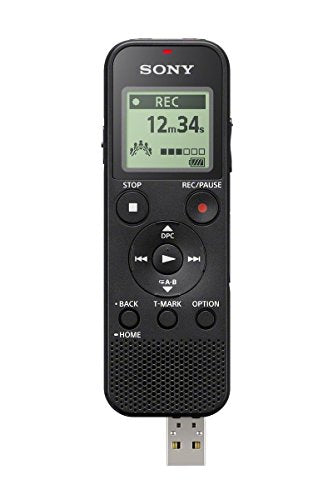 Sony Icd Px370 Mono Digital Voice Recorder With Built In Usb Voice Recorder,Black