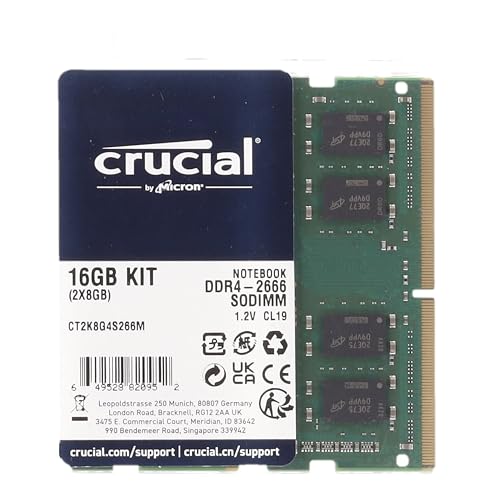Crucial Ram 16Gb Kit (2X8Gb) Ddr4 2666 Mhz Cl19 Memory For Mac Ct2K8G4S266M