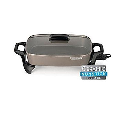 National Presto Ind 2 Packs 16'' Elec Cera Skillet