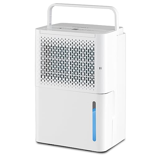 Costway 2000 Sq. Ft Dehumidifier For Basement, 32 Pint Quiet & Energy Efficient Dehumidifier With Continuous/Drying/Auto Mode, 24H Timer, Drain Hose & Portable Handle For Bathroom Bedroom