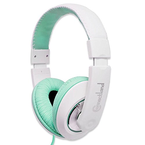 Connectland Stereo Wired Headphone & Microphone Lightweight 40Mm Speaker Music Gaming Stylish Teal Cl Aud63035