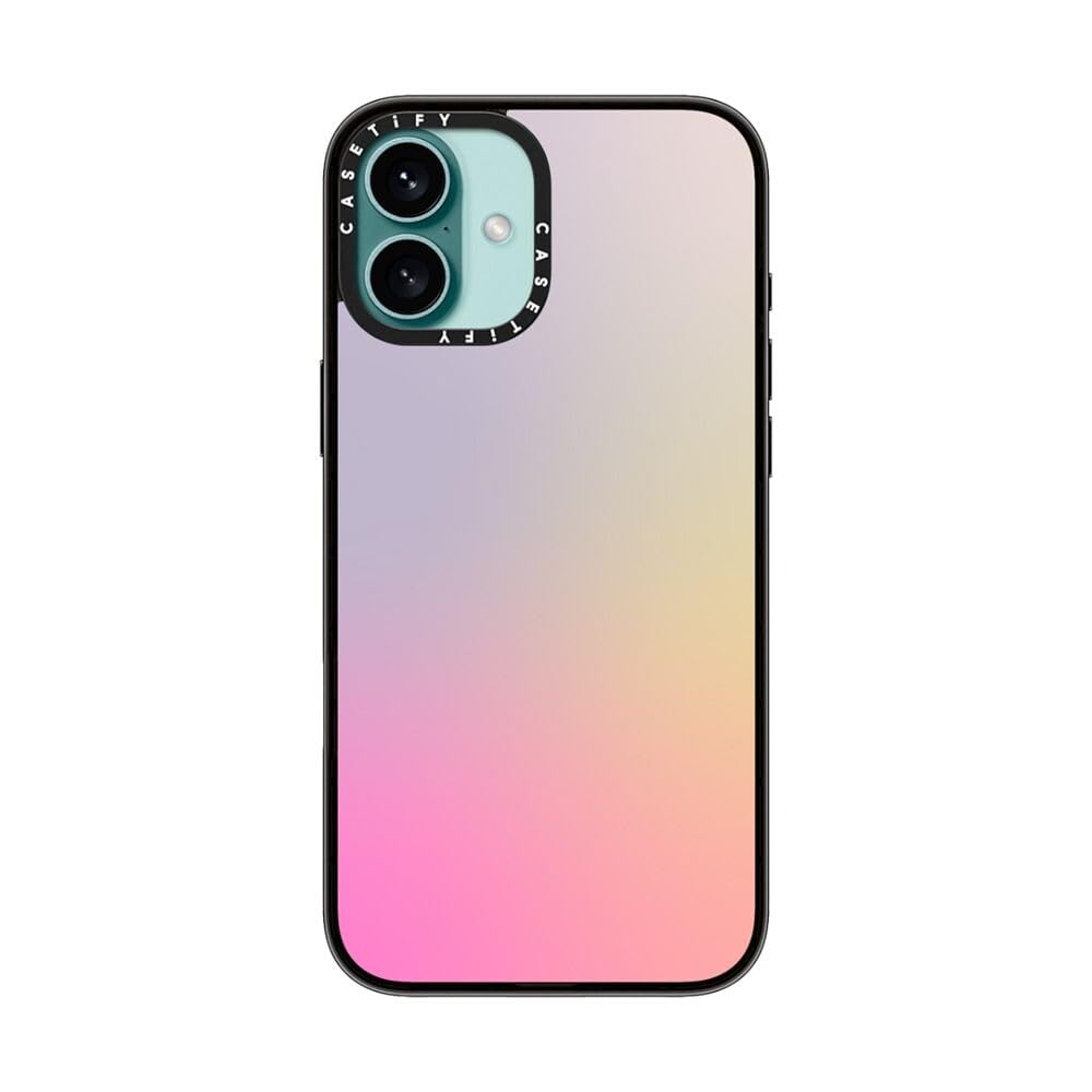 Casetify Compact Case For Iphone 16 Plus [Lightweight / 4 Ft. 2X Military Grade Drop Protection/Slim]   Pastel Gradient   Clear