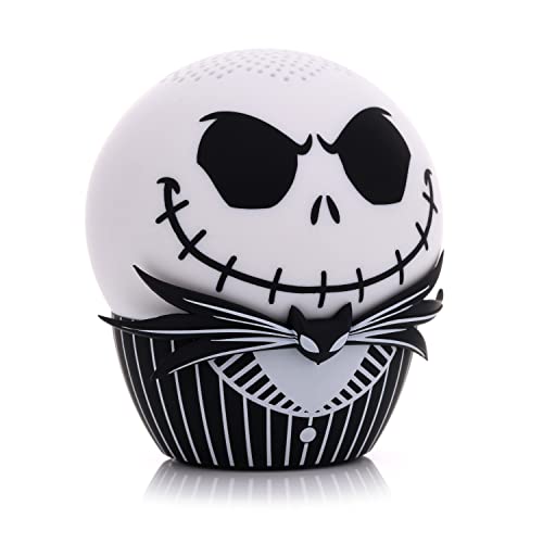 Bitty Boomers Disney: Tim Burton'S The Nightmare Before Christmas   Jack Skellington Motivational Face   Mini Bluetooth Speaker, Multicolored