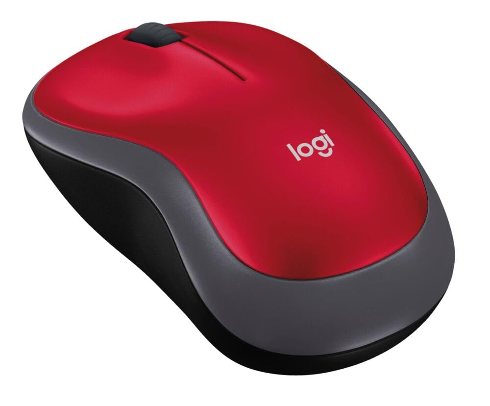 Logitech M185 Wireless Mouse, 2.4Ghz With Usb Mini Receiver, 12 Month Battery Life, 1000 Dpi Optical Tracking, Ambidextrous, Com