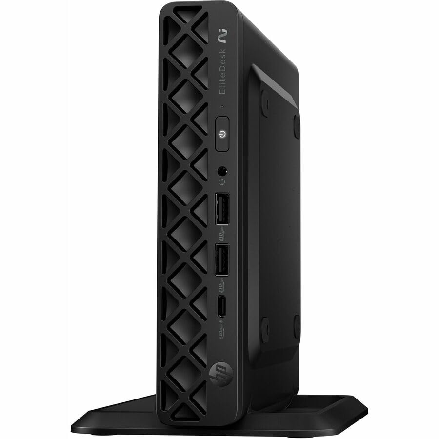HP EliteDesk 8 G1a Desktop Computer - Mini PC - AMD Ryzen AI 5 PRO 340-16 GB RAM - 512 GB SSD - Windows 11 Pro - Radeon 840M Gra