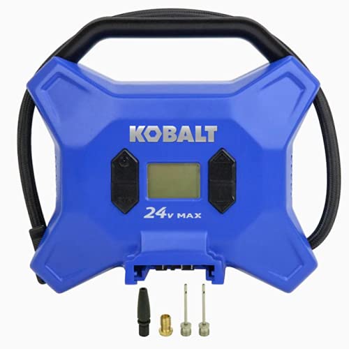 Style Selections Kobalt 24V Cordless High Pressure Inflator - Battery Powered, Blue